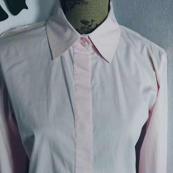 Moda International Pale Pink Button Blouse Shirt - Picture 2 of 8